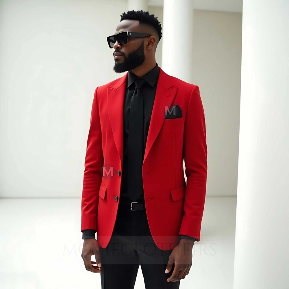 The Weeknd Red Suit